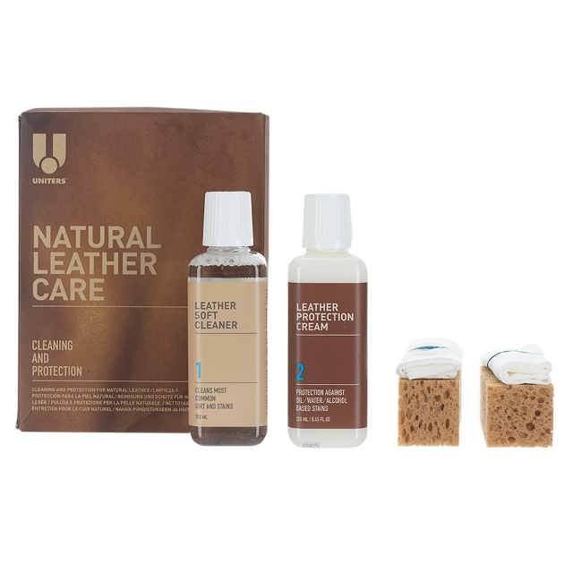 Uniters Natural Leather Care Kit 250ml Uniters Natural Leather Care Kit 250ml, Aniline Leather Sofa Care Kit