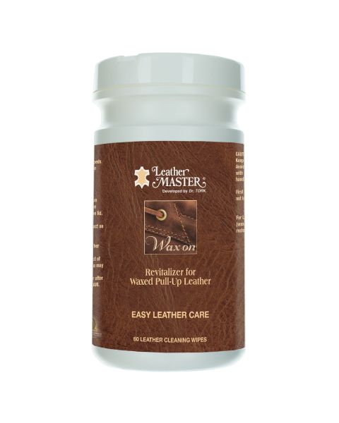 Leather Master Wax On Wipe 60 count tub